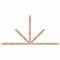 Ekena Millwork Saratoga Smooth Timber Gable Bracket, Douglas Fir, 96"W x 48"H x 1 1/2"D x 3 1/2"F, 12/12 Pitch GBW096X48X0204SAR00SDF - alternate 1